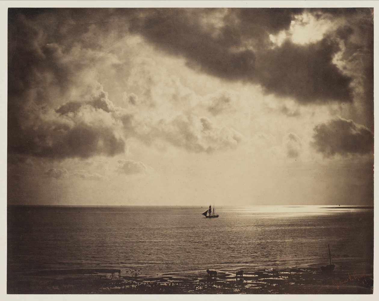 Brig on the Water, 1856 av Gustave Le Gray