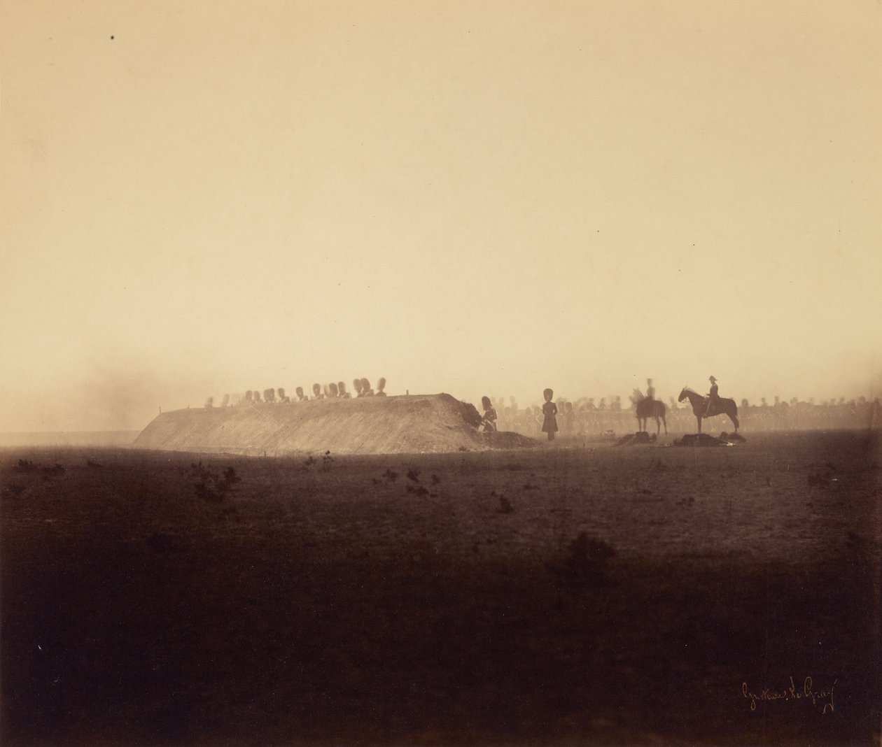 Kavalleriets manövrar, 3 oktober av Gustave Le Gray