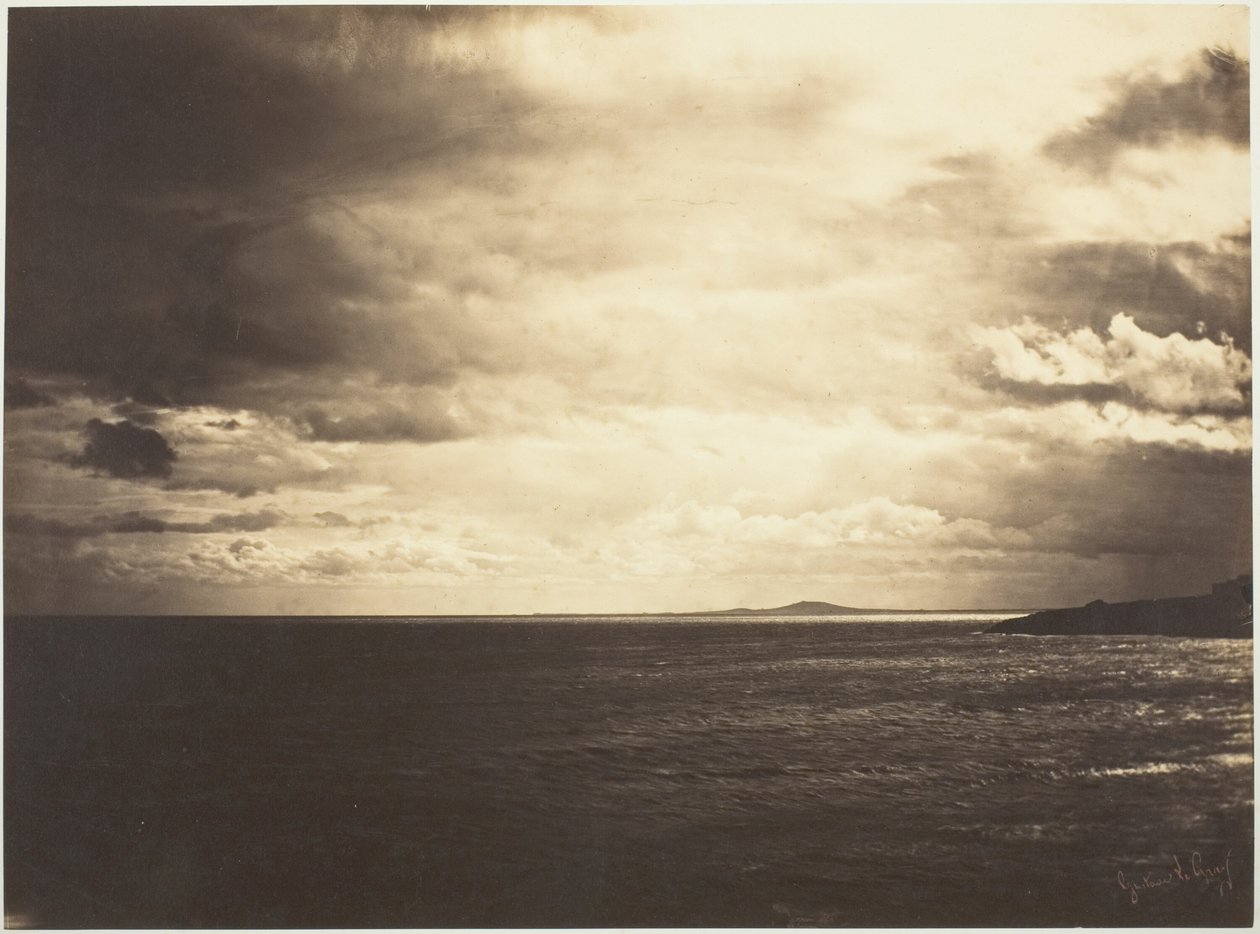 Molnig himmel, Medelhavet av Gustave Le Gray