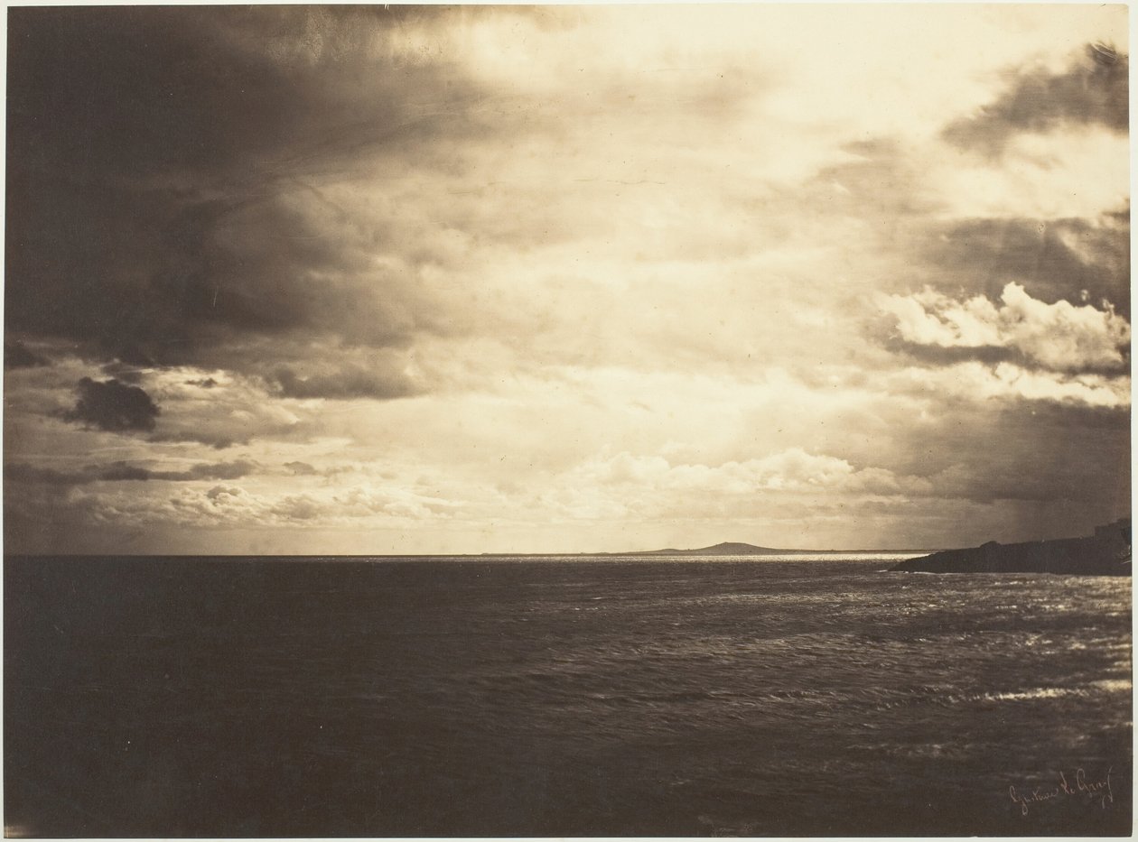Molnig himmel, Medelhavet, 1857. av Gustave Le Gray