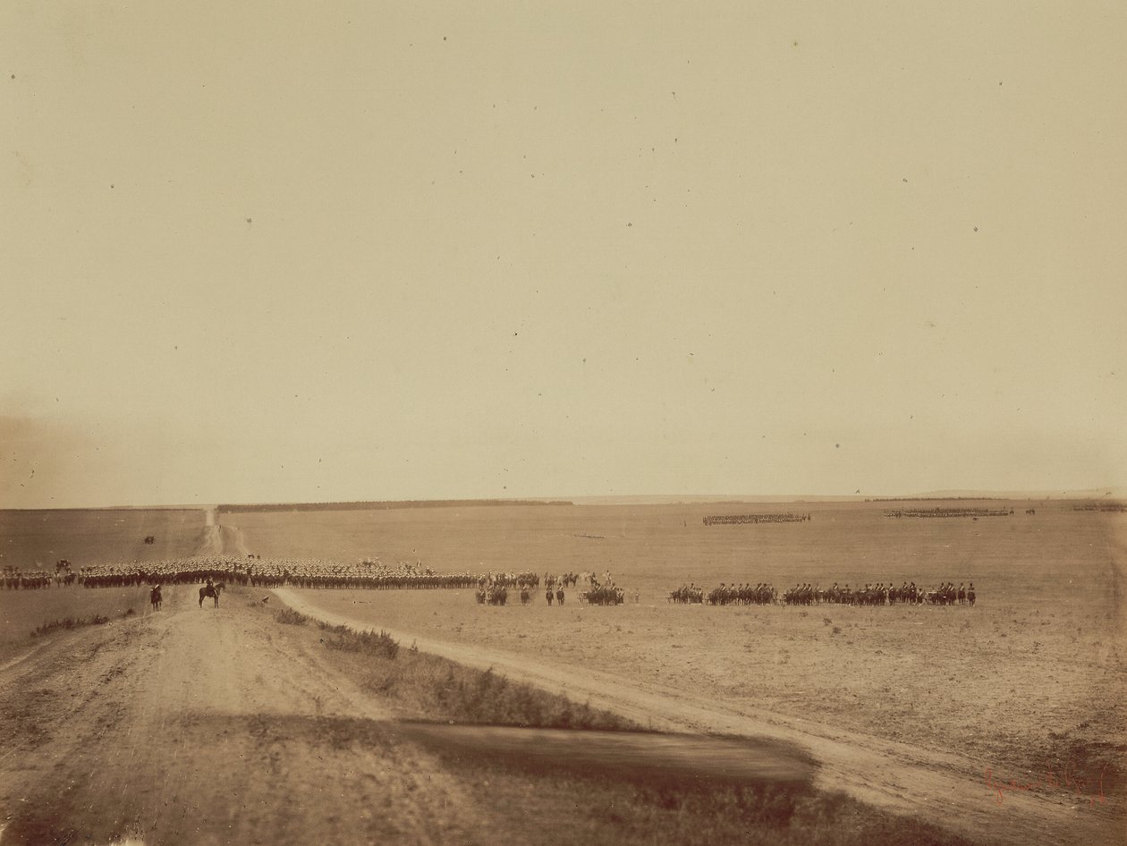 Manövrar, Chalons Camp av Gustave Le Gray