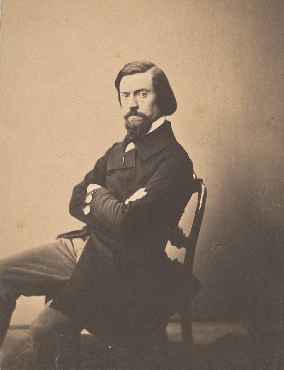 Porträtt av Pitre-Chevalier, ca. 1853. av Gustave Le Gray