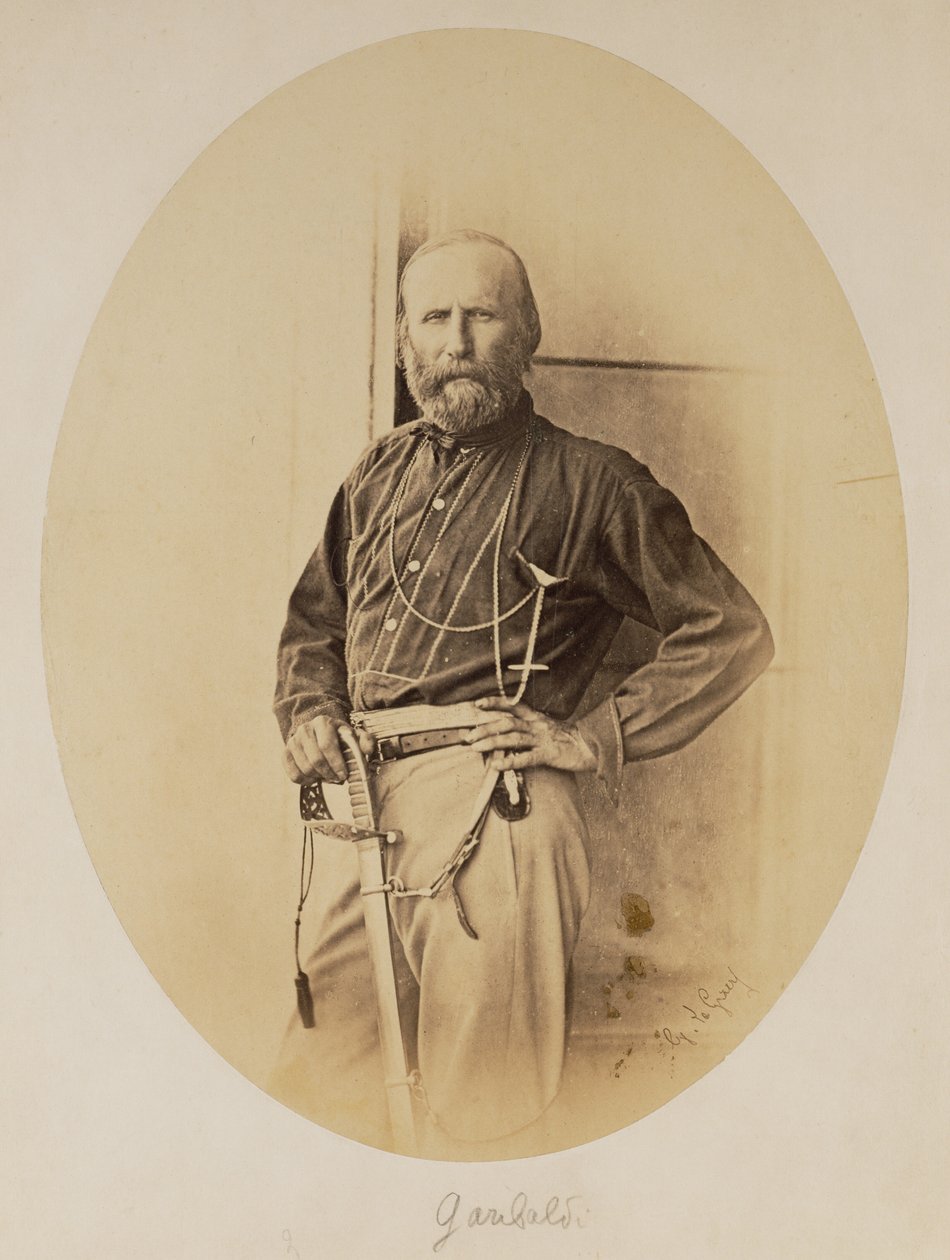 Porträtt av Giuseppe Garibaldi av Gustave Le Gray