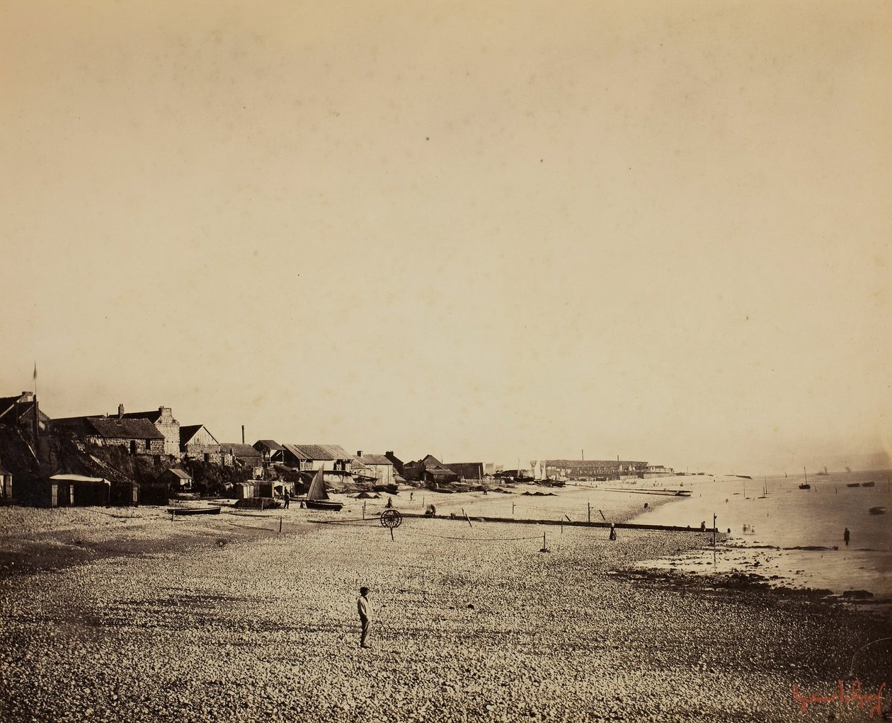 Stranden i Sainte-Adresse, 185657. av Gustave Le Gray
