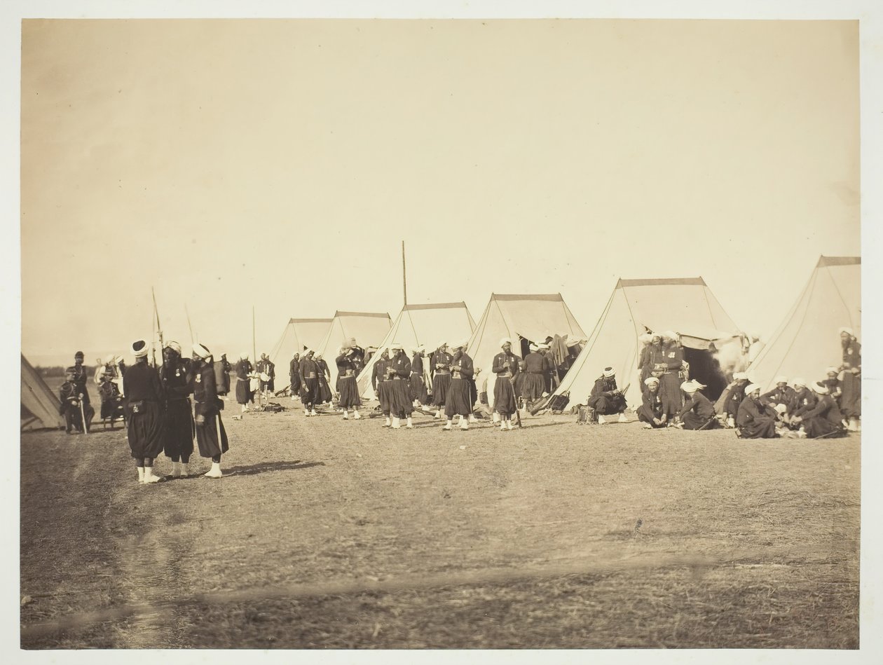 Namnlös [Zouaves], 1857. av Gustave Le Gray