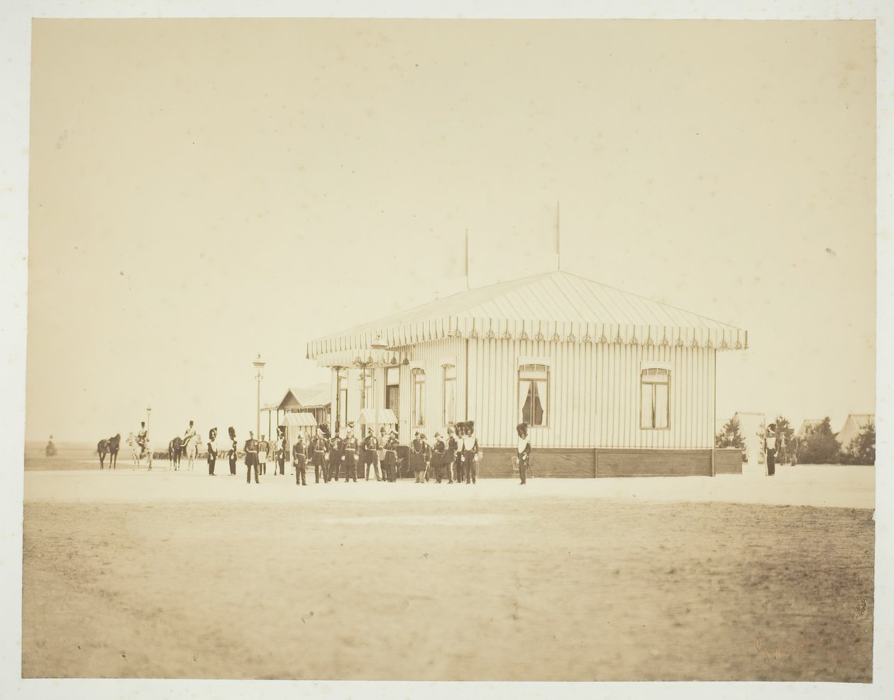 Utan titel [officerare och dignitärer], 1857. av Gustave Le Gray