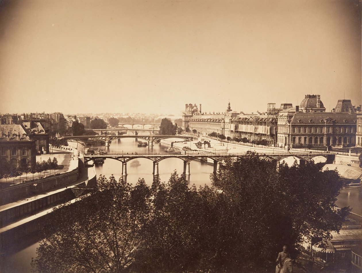 [Utsikt över Seine, Paris], 1857. av Gustave Le Gray