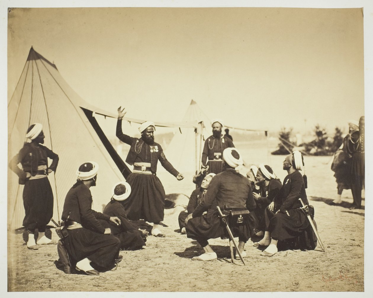 Zouave Storyteller (Berättelsen) av Gustave Le Gray