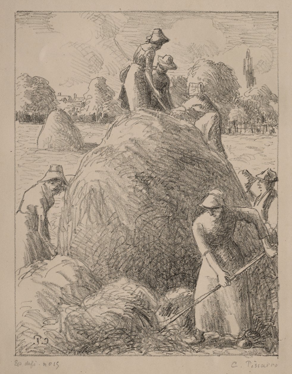 Hömakare av Eragny av Gustave Leheutre