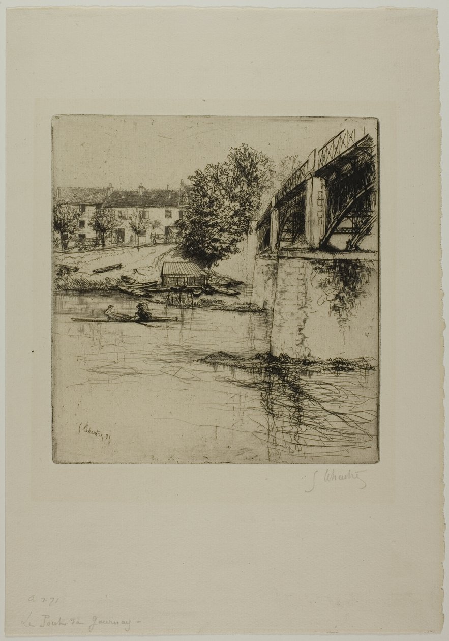 Bron vid Fournay, från sidan av Gustave Leheutre