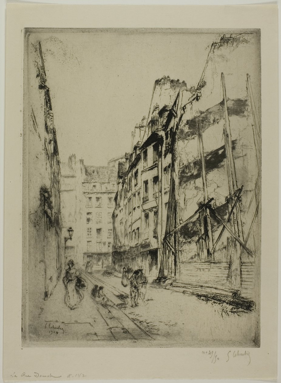 Rue Domat, Paris av Gustave Leheutre