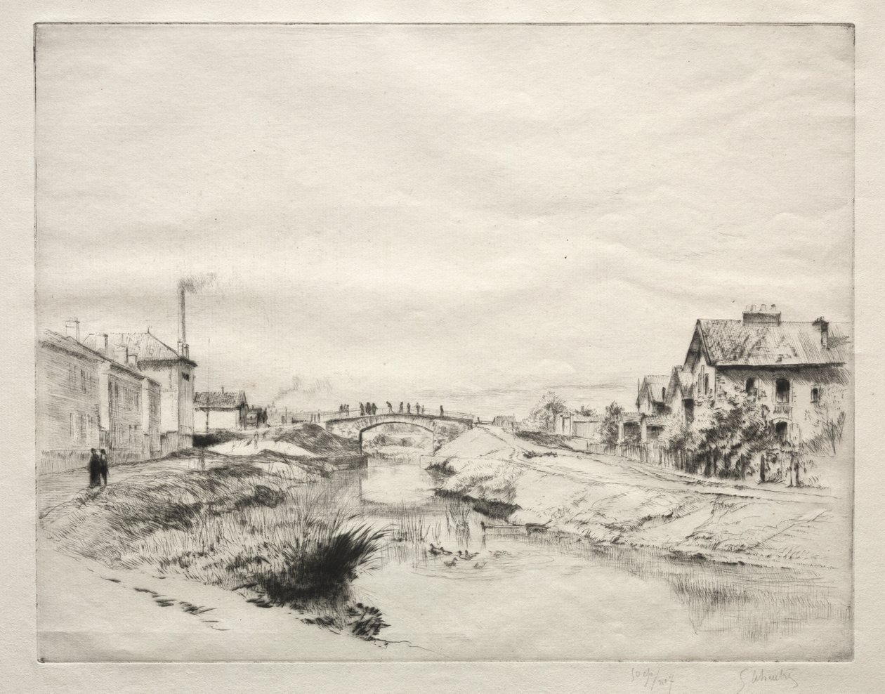 Arbetares hus i Troyes, Frankrike av Gustave Leheutre