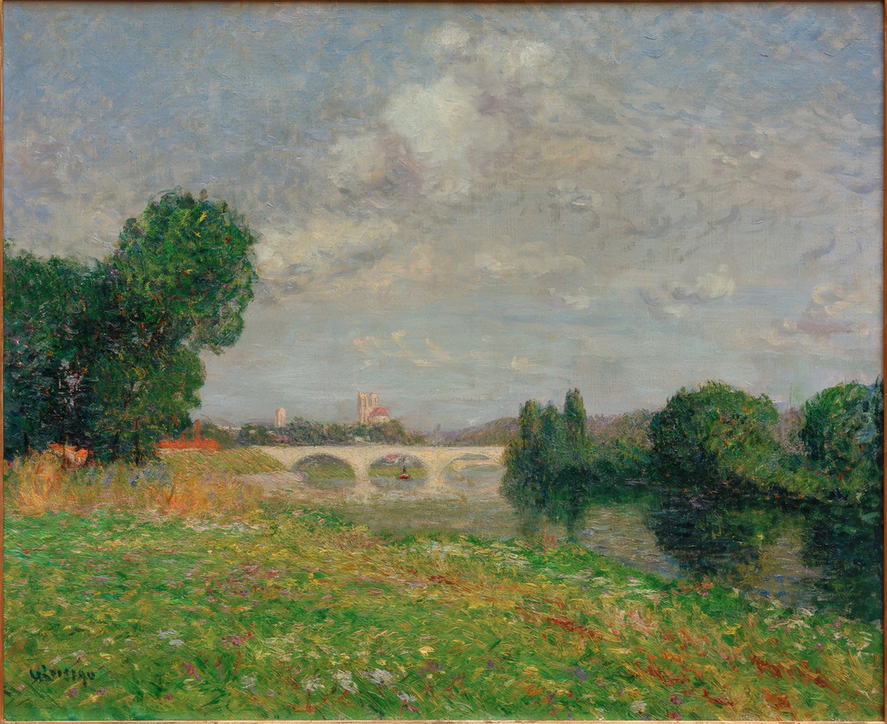 Perronet-bron i Nantes av Gustave Loiseau