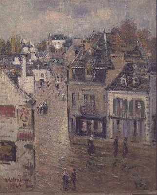 Gata i Pont Aven efter regnet av Gustave Loiseau