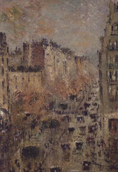 Boulevard Raspail, 1928 av Gustave Loiseau