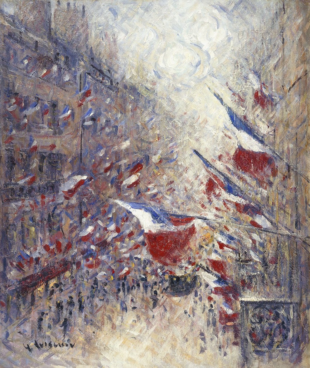 Den fjortonde juli i Paris, av Gustave Loiseau