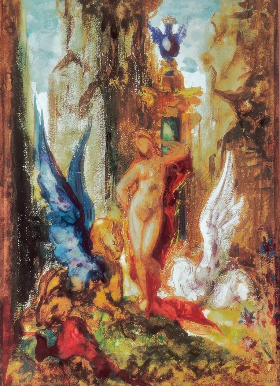 Avgift aux griffons av Gustave Moreau