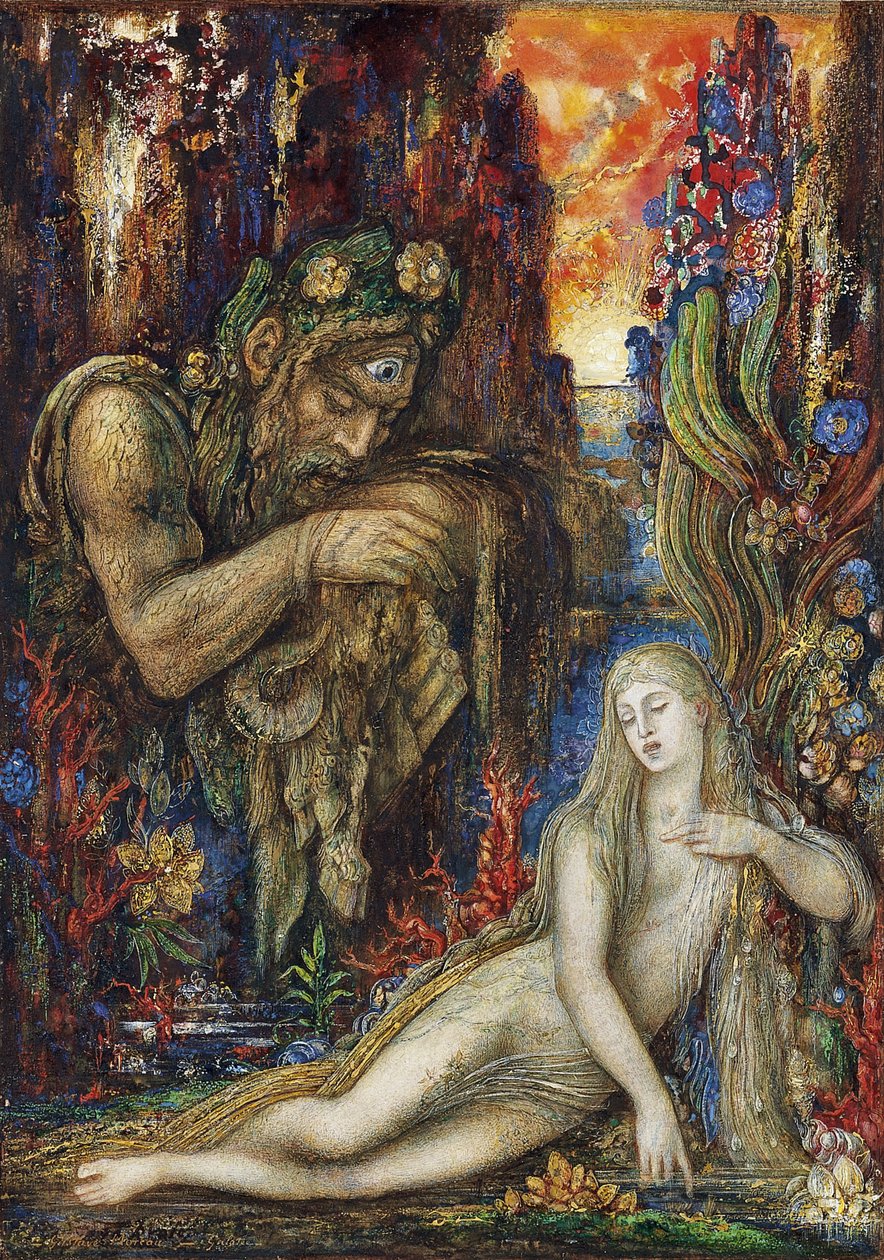 Franska: Galatée Galathea av Gustave Moreau
