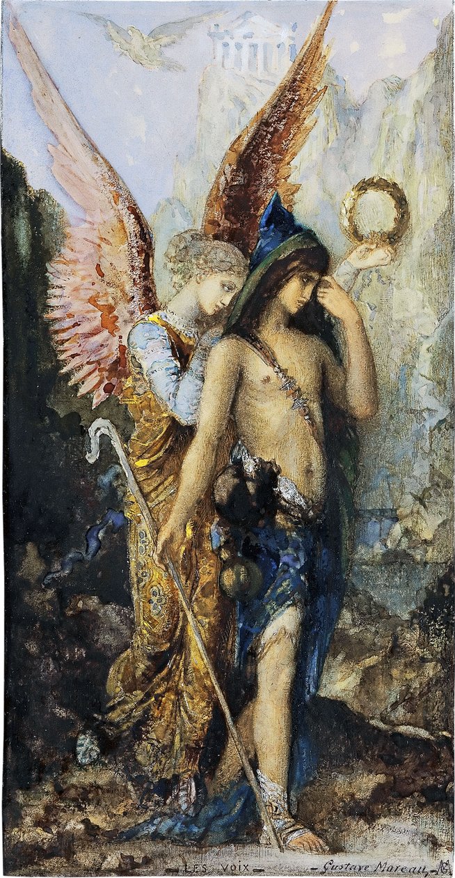 Franska: Les voix Rösterna av Gustave Moreau