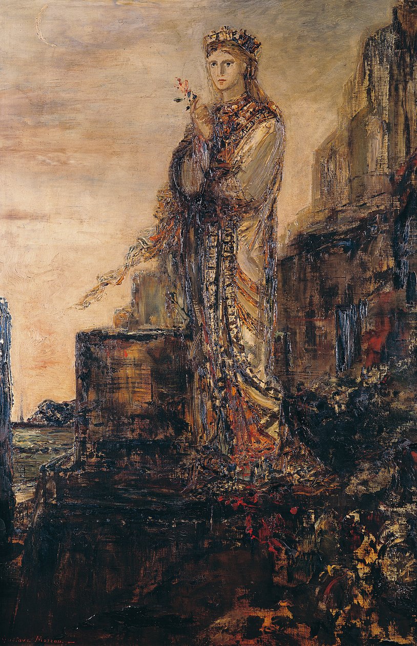 Helen på Trojas vallar av Gustave Moreau