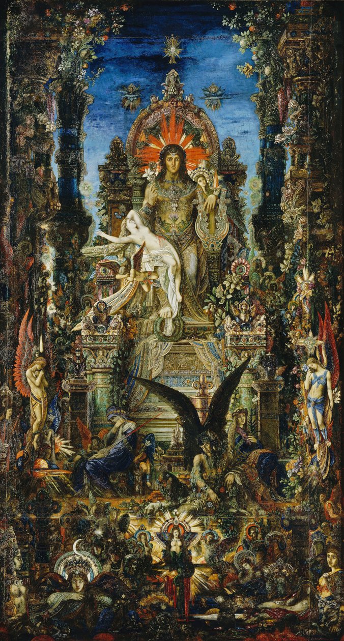 Jupiter och Semele, 1894-95 av Gustave Moreau