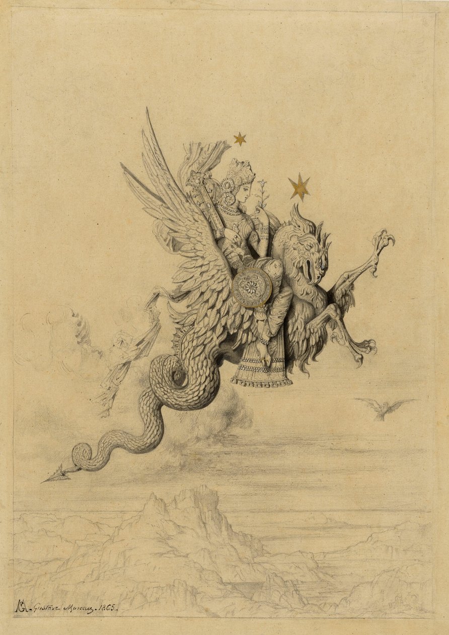 La Peri (mytologiskt ämne) av Gustave Moreau