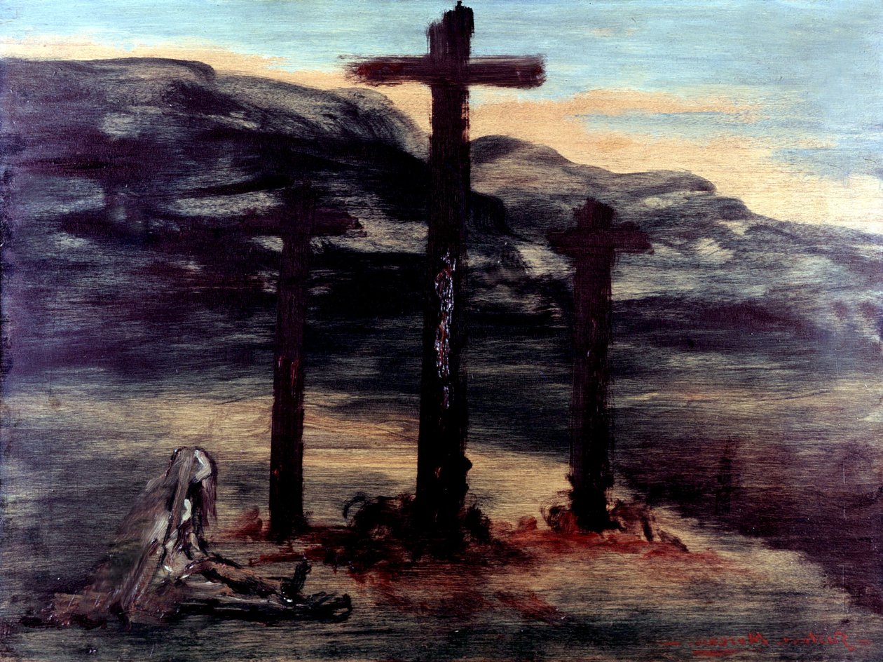 Madeleine på Golgata av Gustave Moreau