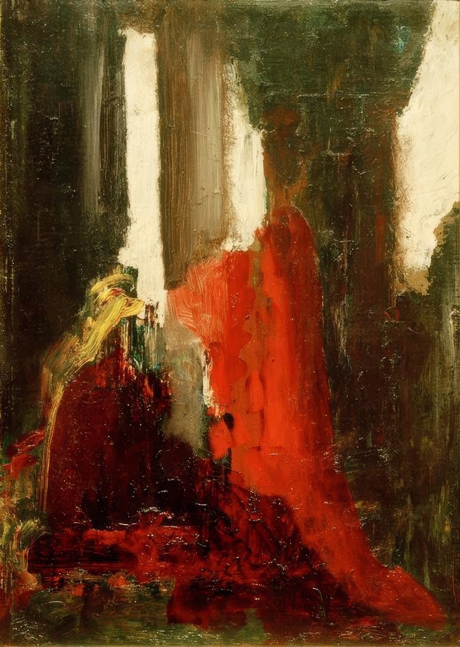 Namnlös (färgskiss) av Gustave Moreau