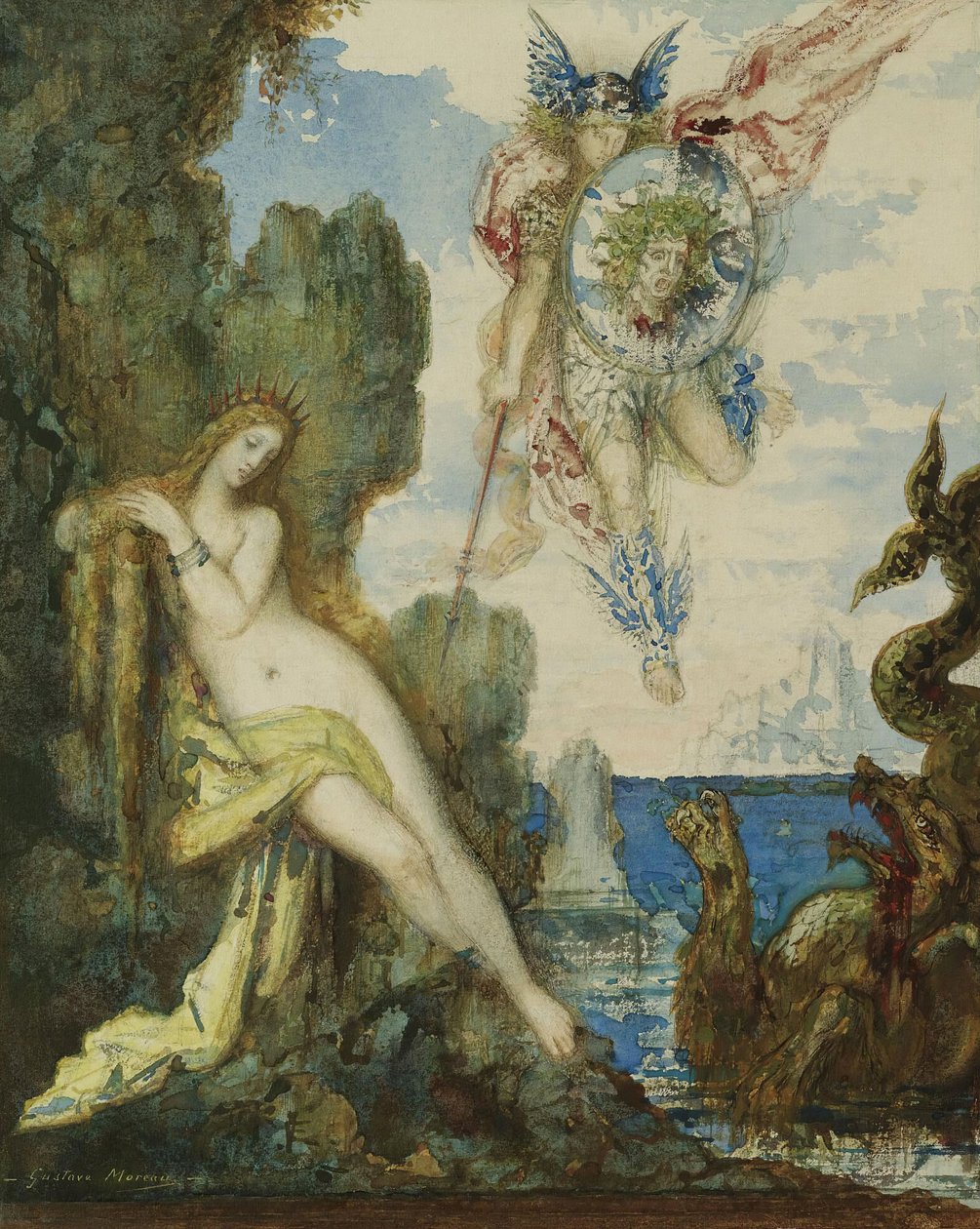 Perseus och Andromeda, 1882. av Gustave Moreau