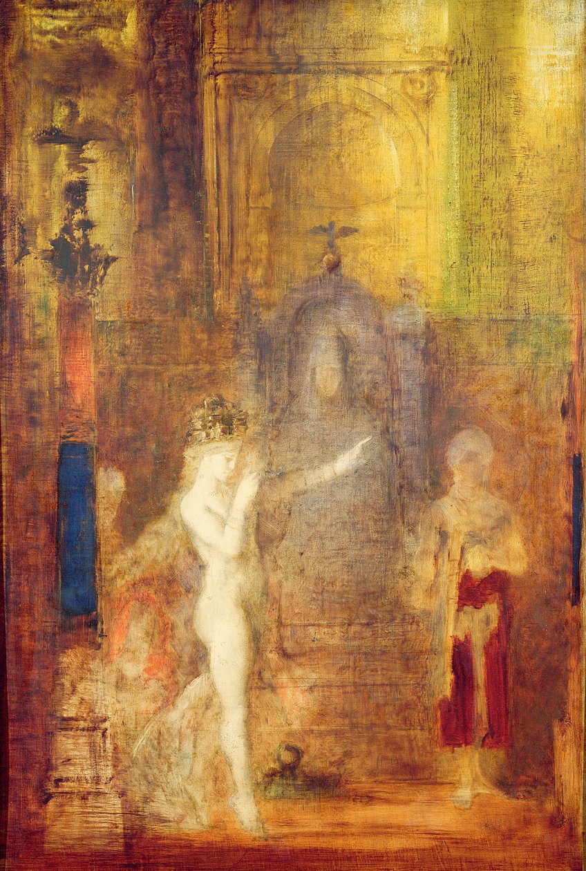 Salome dansar före Herodes, ca 1876 av Gustave Moreau
