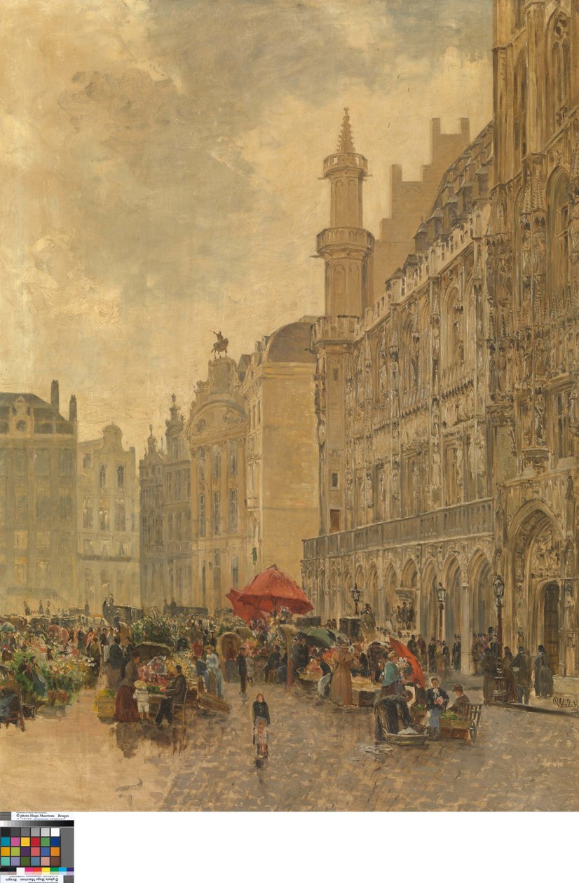 Grande Place i Bryssel av Gustave Walckiers