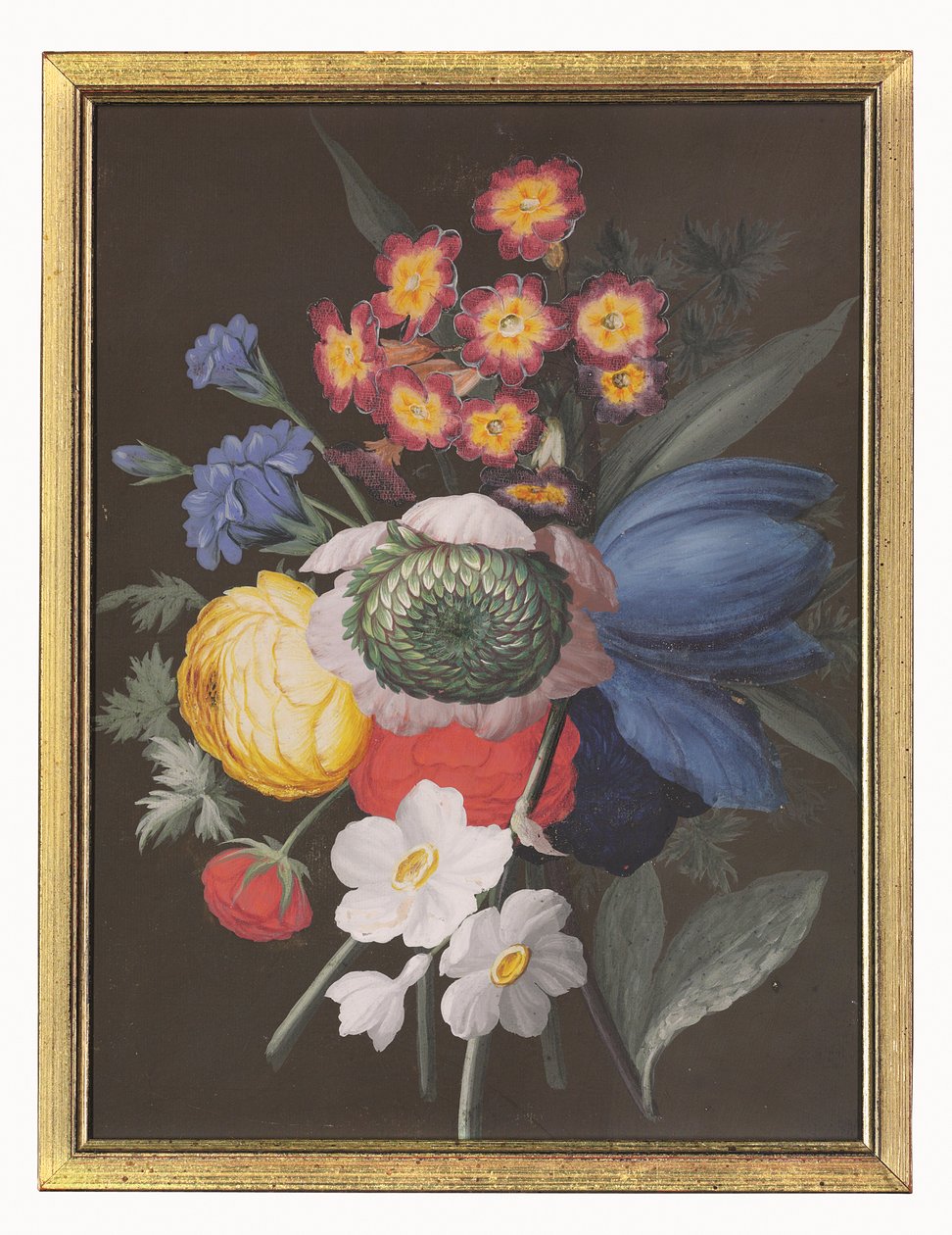 Stilleben av blombukett av Gustavus Hamilton