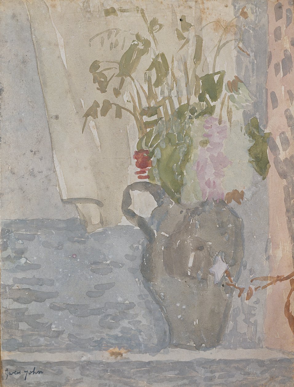 Blommor i en kanna av Gwen John