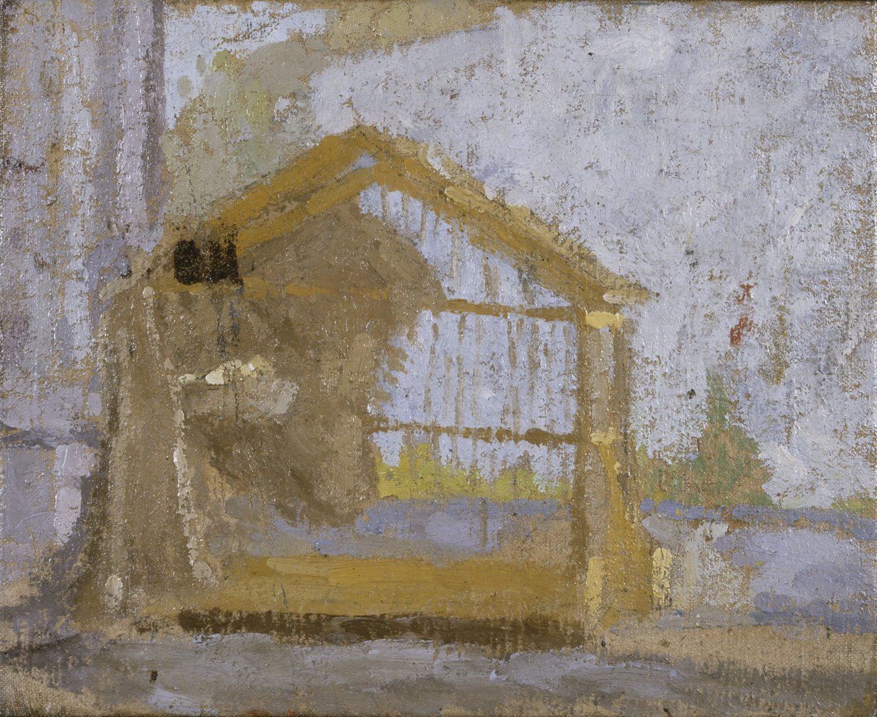 A Birdcage (olja på duk) av Gwen John