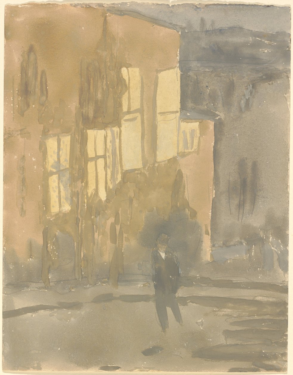 Street at Night, Meudon av Gwen John