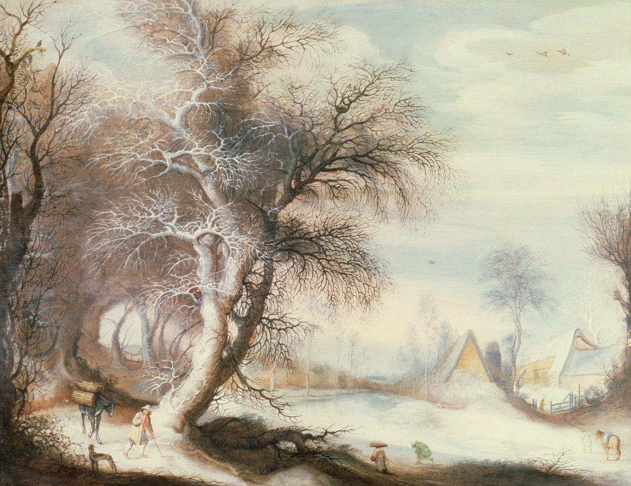 Vinterlandskap av Gysbrecht Lytens or Leytens