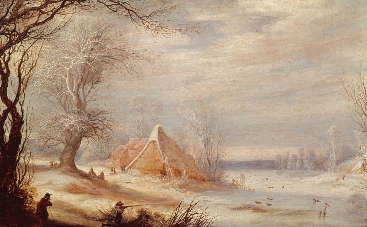 Vinterlandskap av Gysbrecht Lytens or Leytens