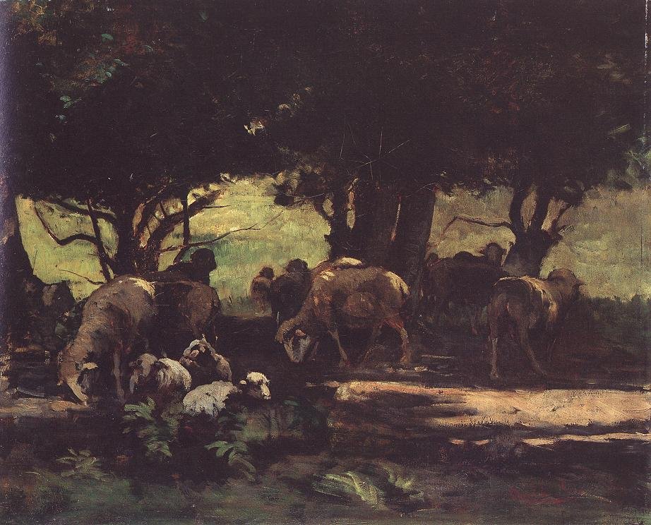 Sheep herd  av Gyula Agghazy