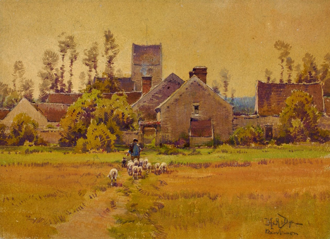 French Village, sent 1800-tidigt 1900-tal. av H. Anthony Dyer