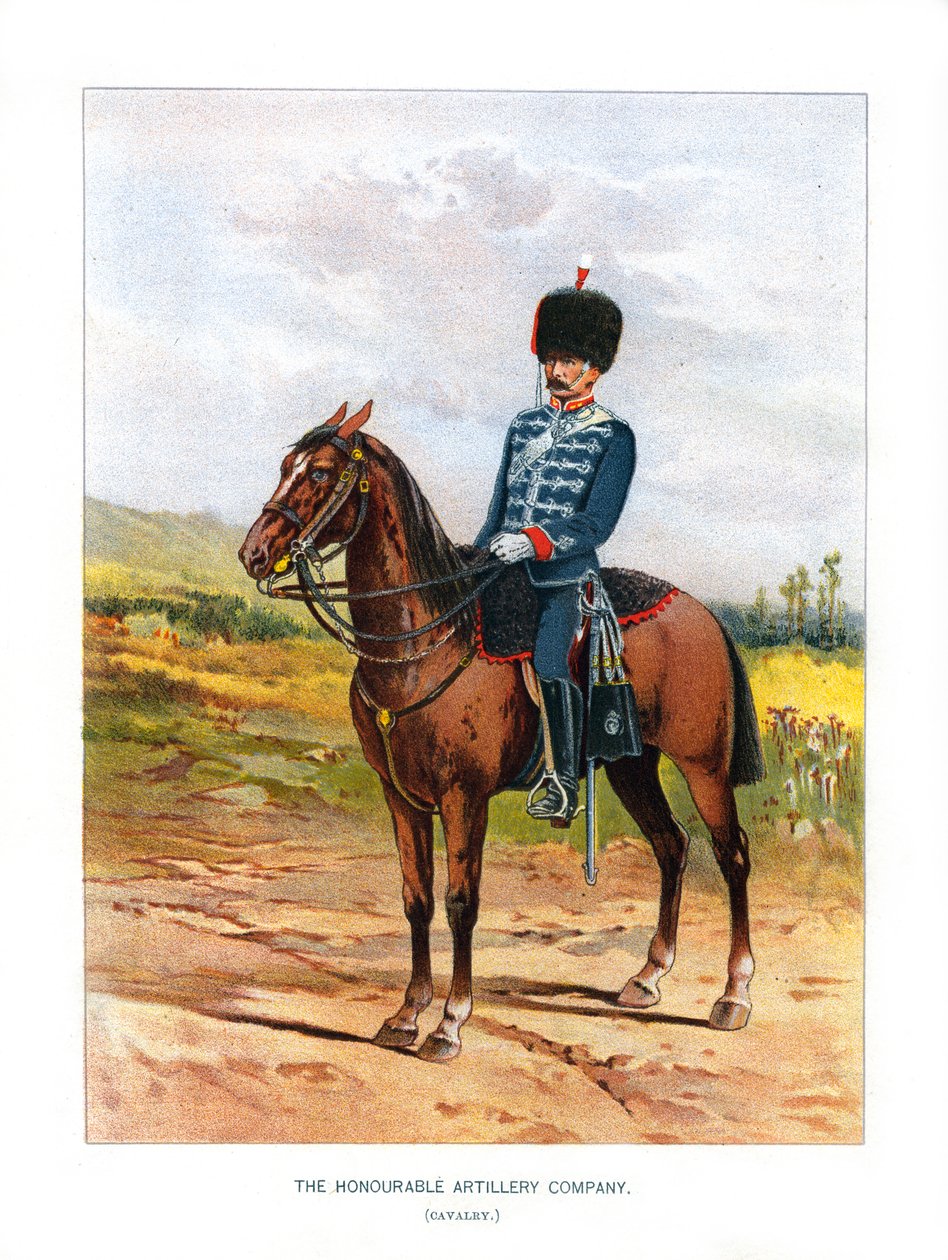 The Honourable Artillery Company Cavalry, c1890. av H. Bunnett