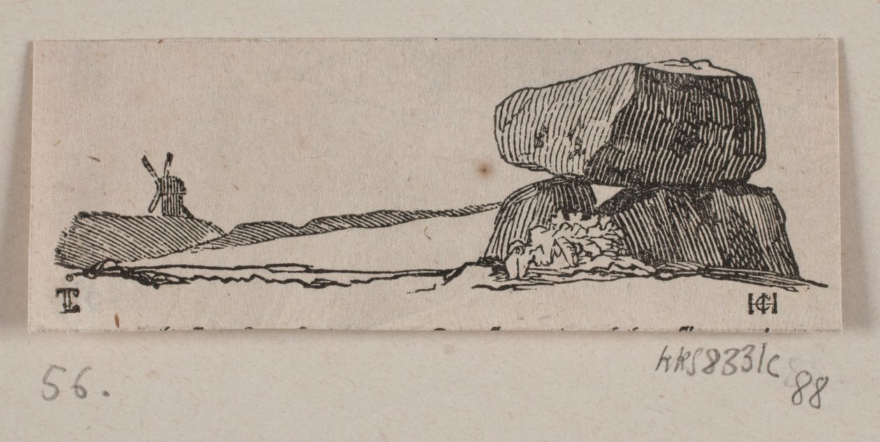 Illustration för "Stenmonumentet" av H. C. Henneberg