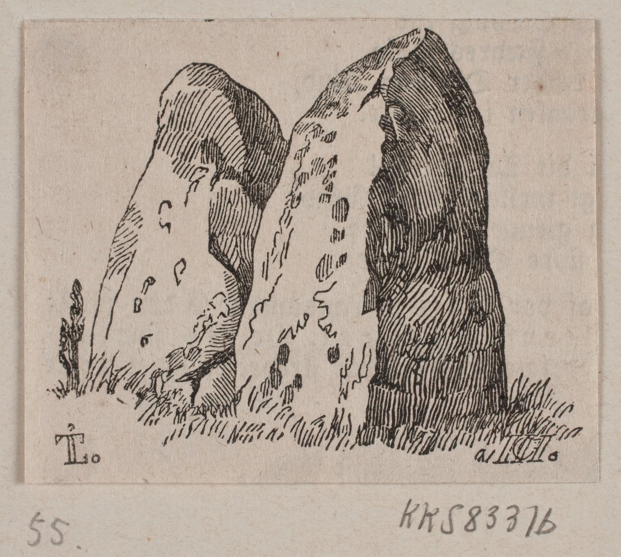 Illustration för "Stenmonumentet" av H. C. Henneberg