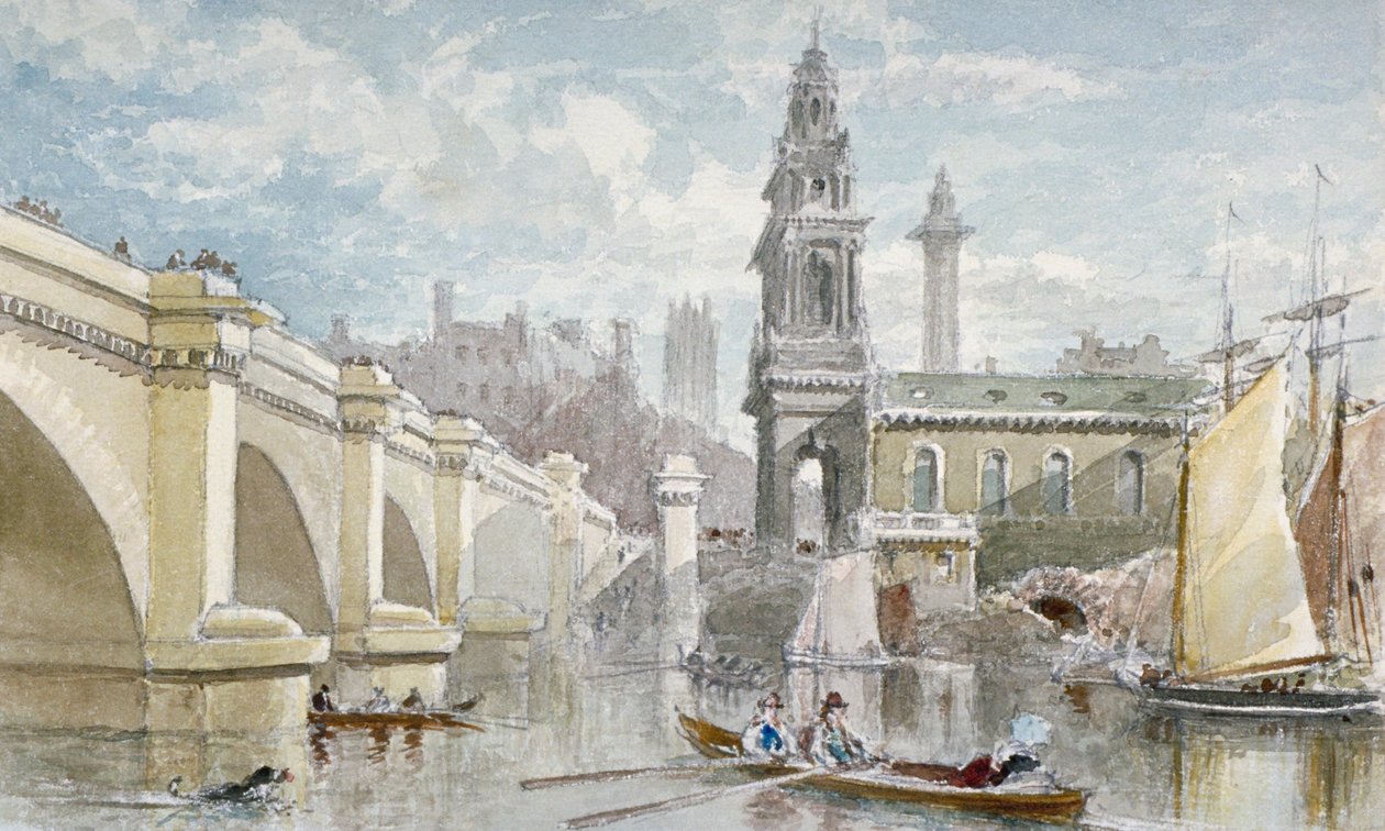 London Bridge, 1840 av H Cundell