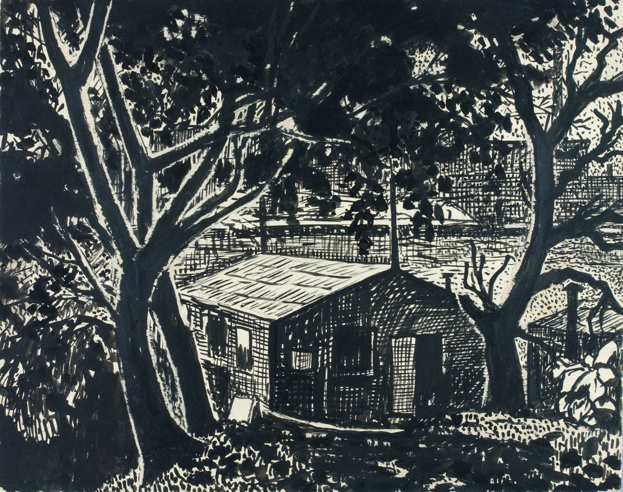 Utan titel (Hus i skogen) av H. Lyman Sayen