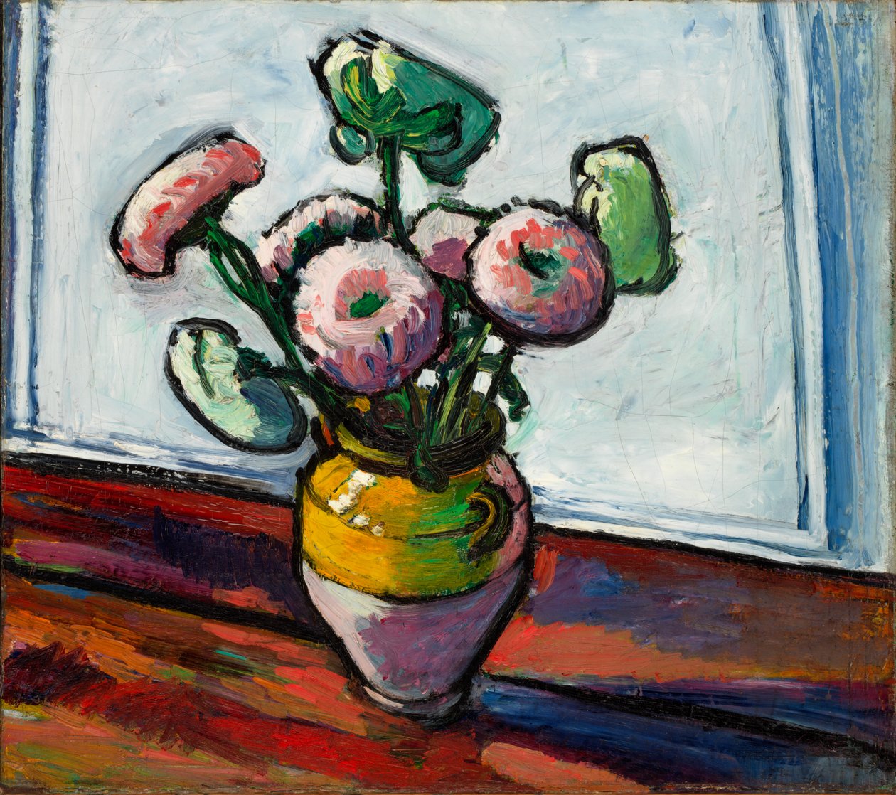 Zinnias av H. Lyman Sayen