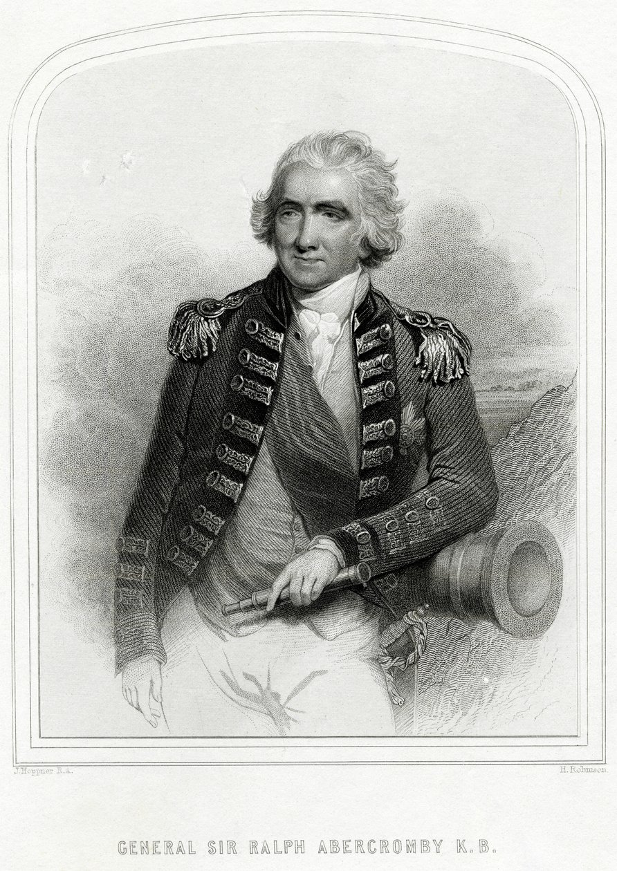 Ralph Abercromby 1734-1801, skotsk soldat av H. Robinson