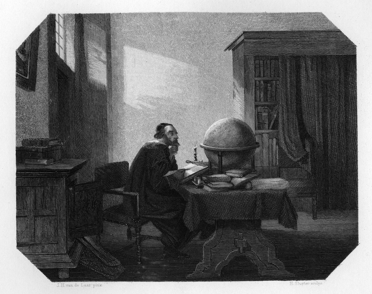 Metius, holländsk geometer och astronom, c1870 av H. Sluyter