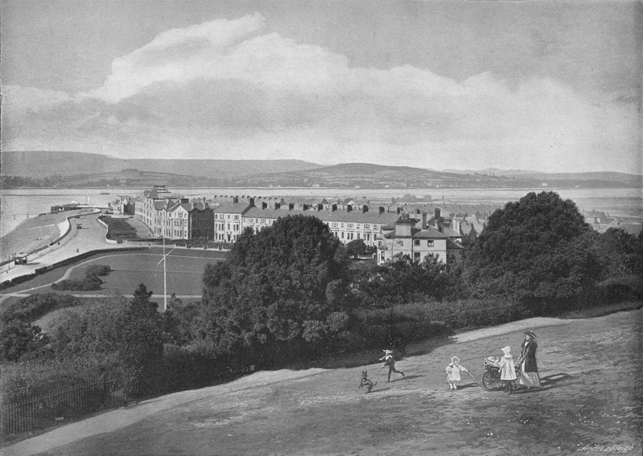 Exmouth, från Beacon, c1896 av H. T. Cousins