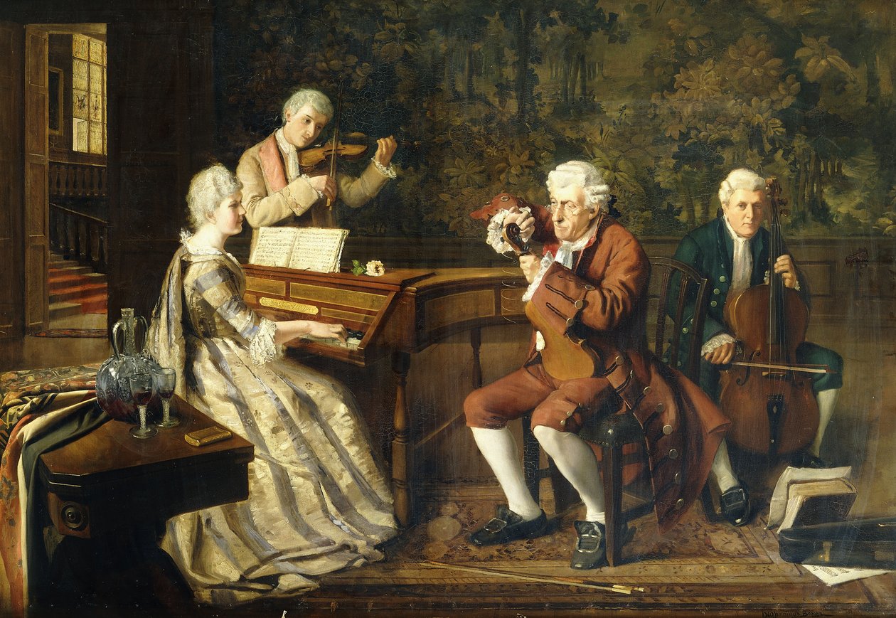 Musikerna, 1884 av H. W. Jennings Brown