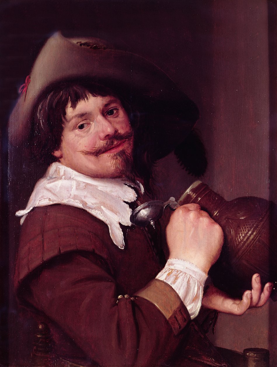 Man med en kanna, c.1635 av Haarlem School